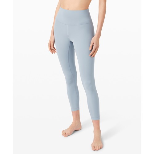 Light Blue High Waist Side Pockets Yoga Leggings Breathable