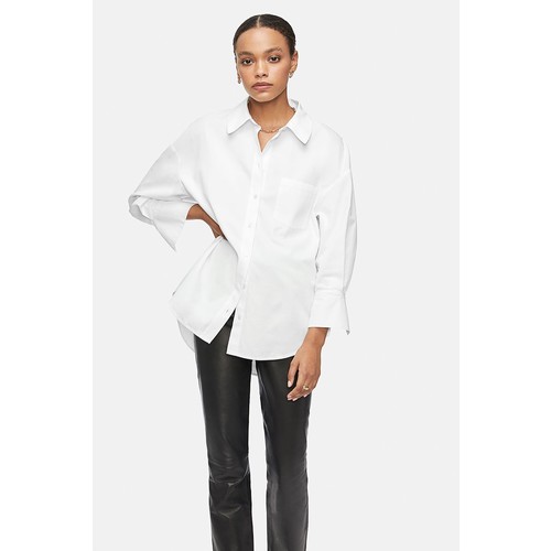 Anine Bing Mika Shirt In White - Meghan Markle's Tops - Meghan's