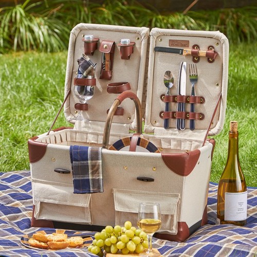 Arlmont & Co. Canvas Picnic Tote Bag
