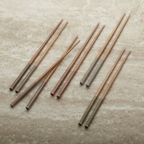  HIWARE 10 Pairs Fiberglass Chopsticks - Reusable Chopsticks  Dishwasher Safe, 9 1/2 Inches - Black : HIWARE: Home & Kitchen